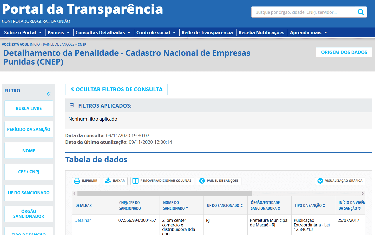 portal da transparência