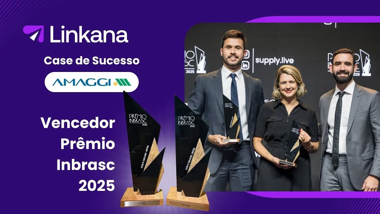 Time da Amaggi e da Linkana com os troféus do Prêmio Inbrasc 2025